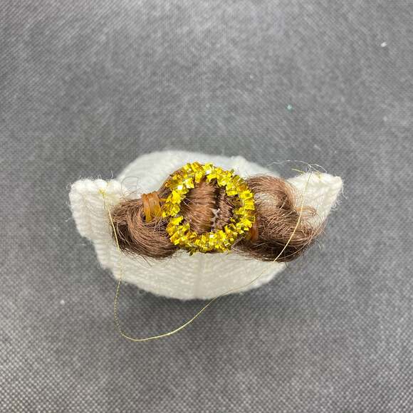 Vintage Pipe Cleaner and Yarn Angel Ornament Retro Holiday - Picture 3 of 6